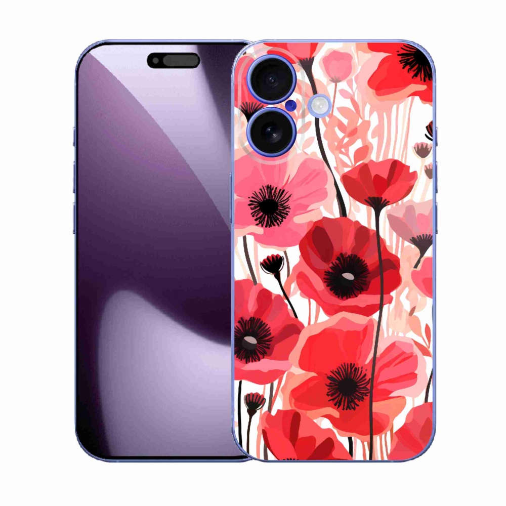 Gelový kryt mmCase na iPhone 17 - vlčí mák 1