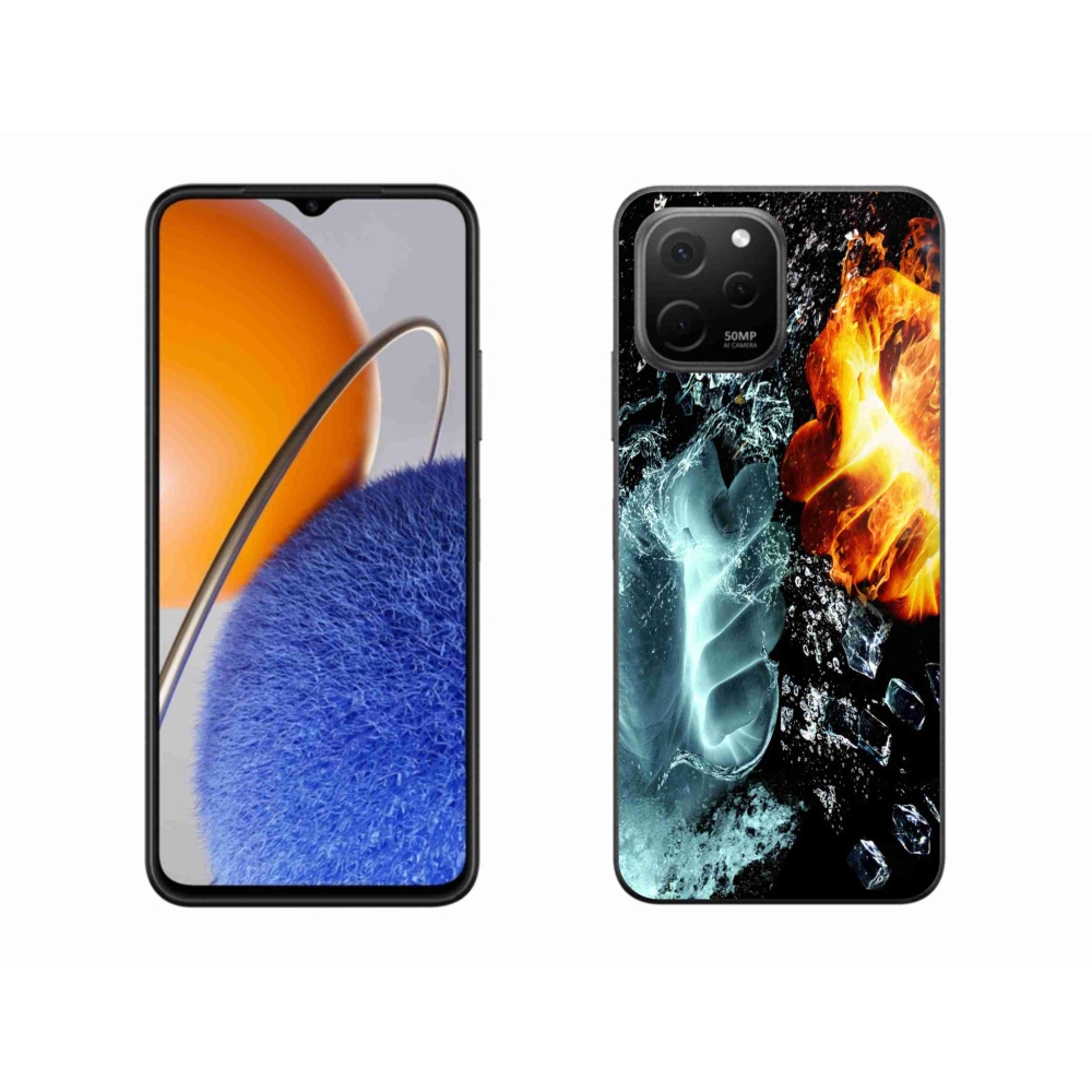 Gelový kryt mmCase na Huawei Nova Y61 - voda a oheň