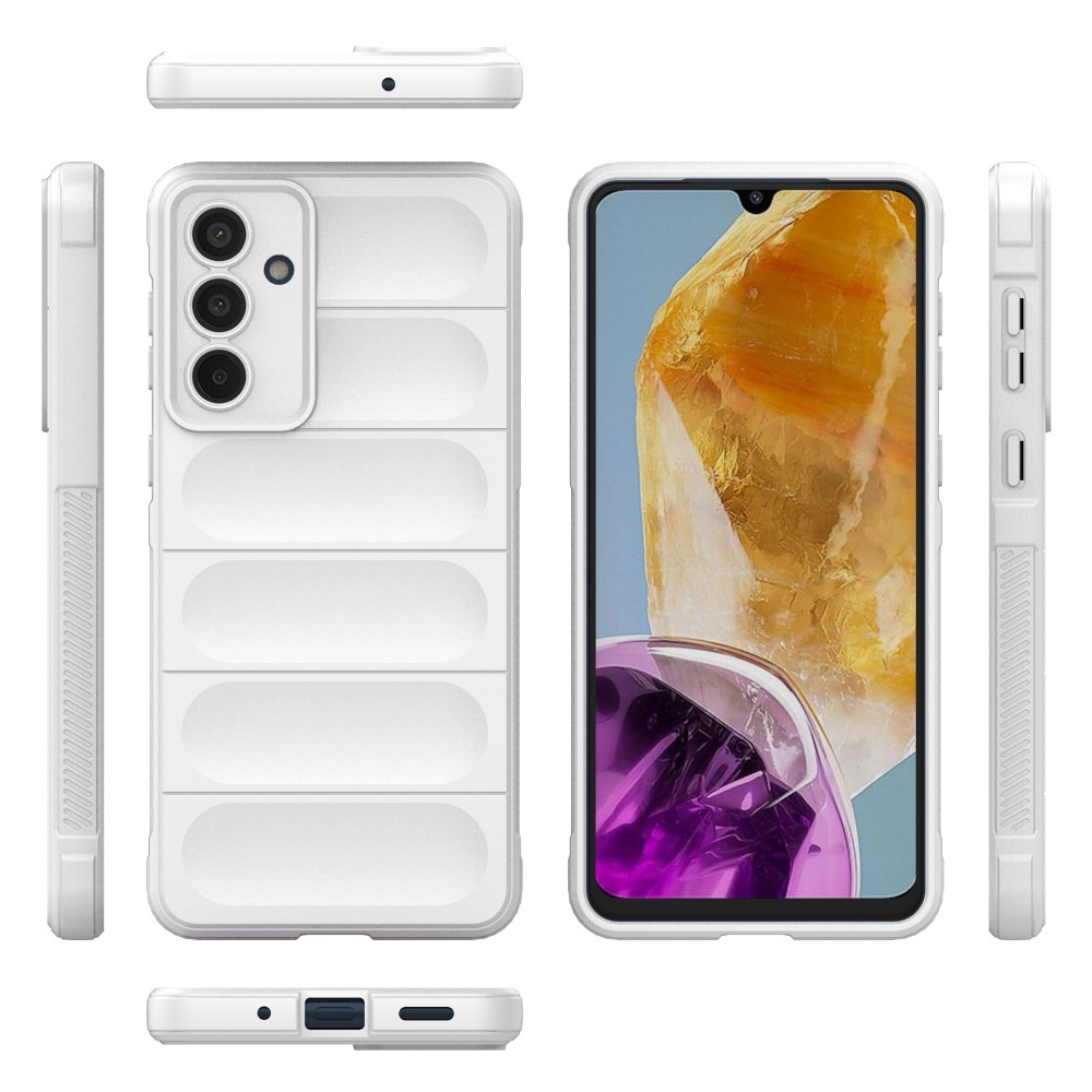 Rugg odolný gelový obal na Samsung Galaxy M55 5G - bílý