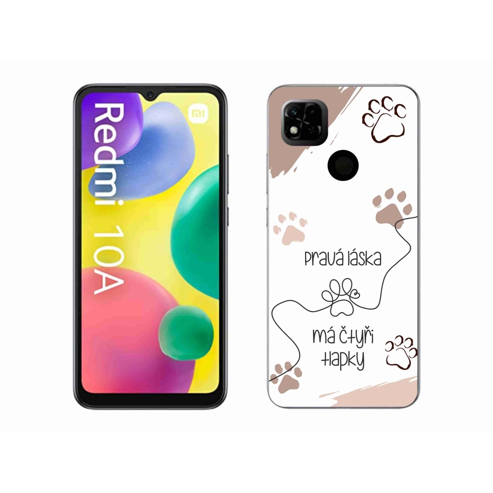 Gelový kryt mmCase na Xiaomi Redmi 10A - psí motiv 1 bílé pozadí