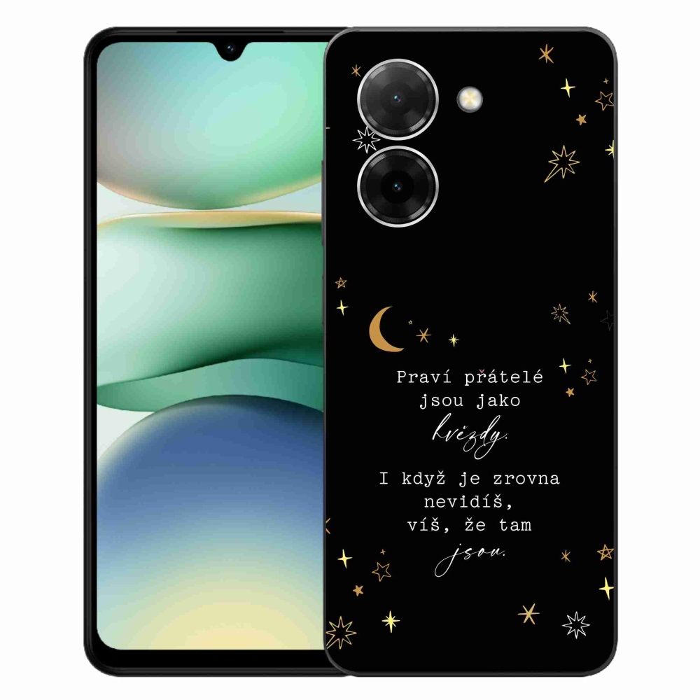 Gelový kryt mmCase na Xiaomi Redmi A5 (173.45x79.35x8.45mm) - citát 6 černé pozadí