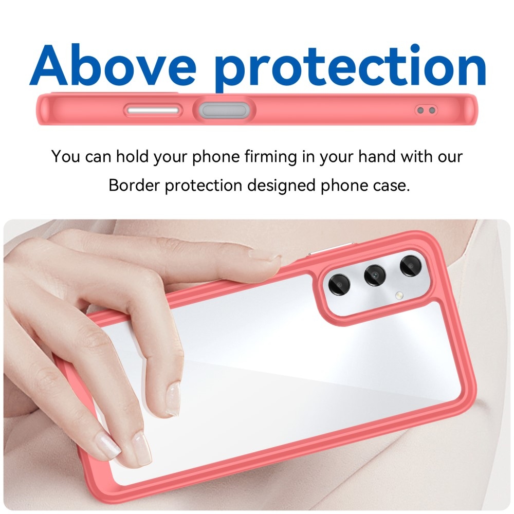 Gelový obal s pevnými zády na Samsung Galaxy A05s - červený