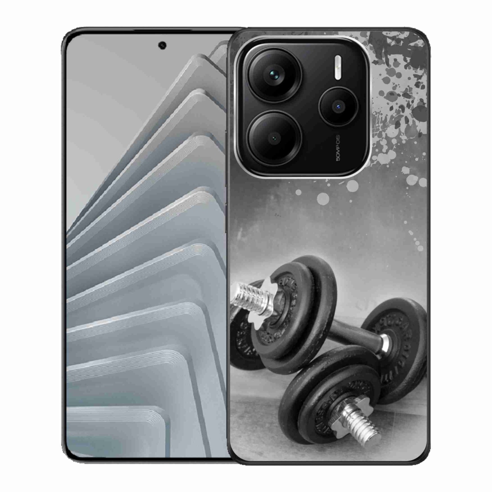 Gelový kryt mmCase na Xiaomi Redmi Note 14 5G - činky 1