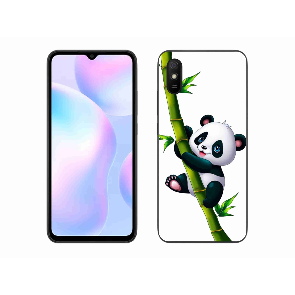Gelový kryt mmCase na Xiaomi Redmi 9A - panda na bambusu