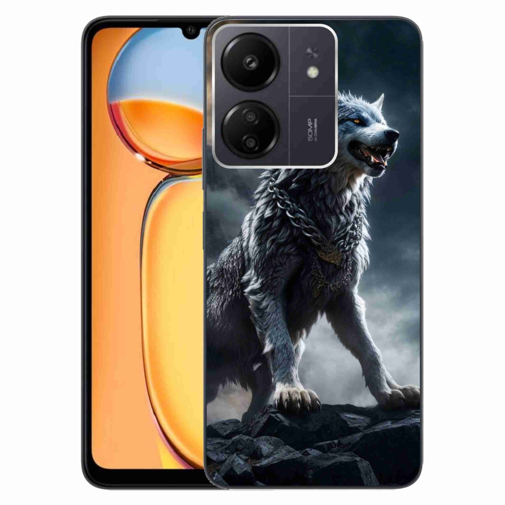 Gelový kryt mmCase na Xiaomi Poco C65/Redmi 13C - vlk 1