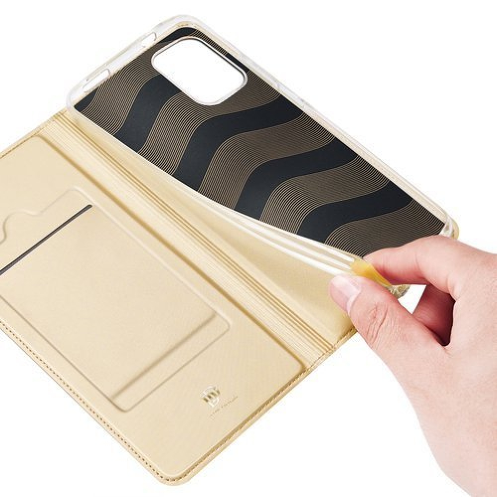 DUX knížkové pouzdro na Xiaomi Redmi Note 10 4G/Redmi Note 10S/Poco M5s - zlaté