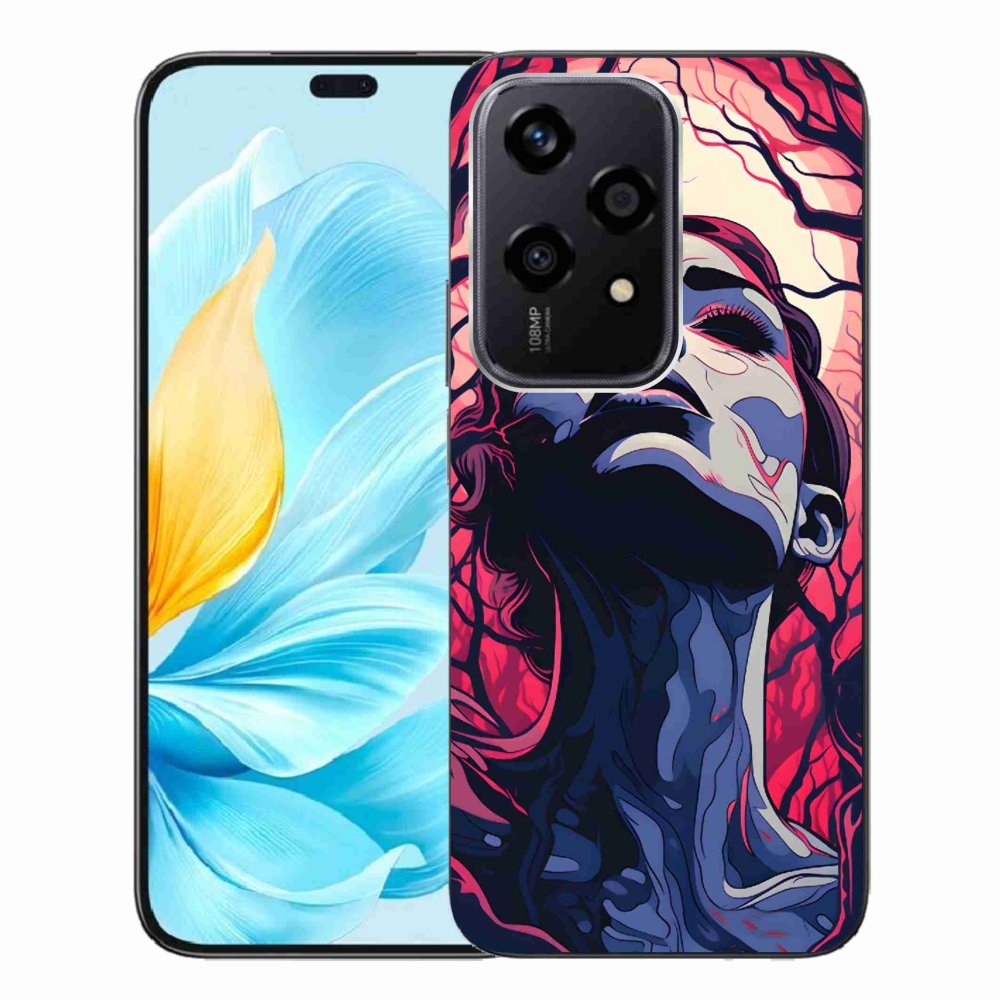 Gelový kryt mmCase na Honor 200 Lite 5G - abstraktní obličej