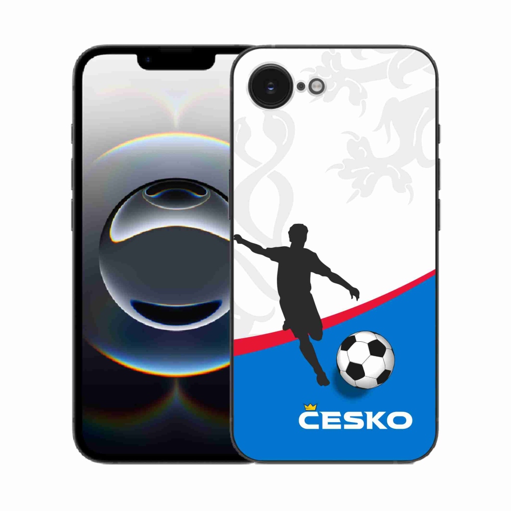 Gelový kryt mmCase na iPhone 16e - fotbal Česko 1
