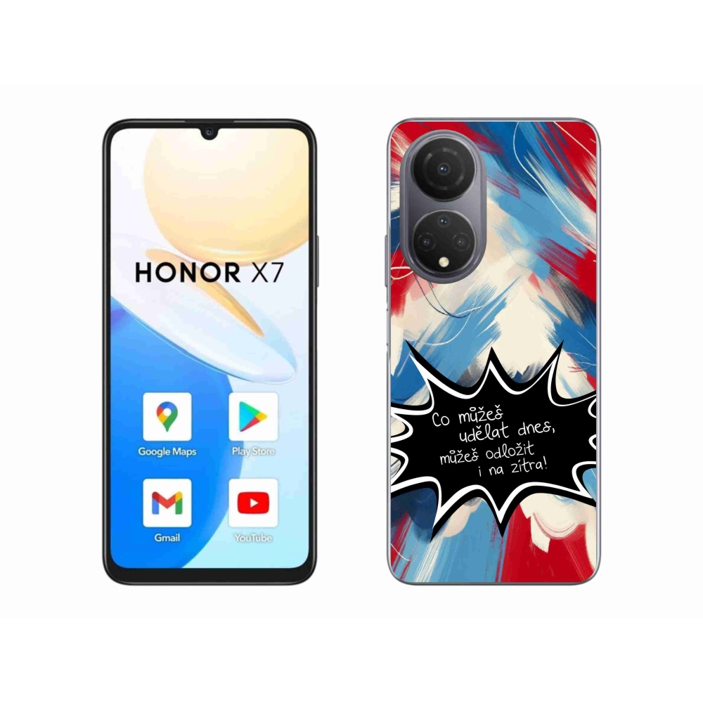Gelový kryt mmCase na Honor X7 - vtipný text 9 černé pozadí