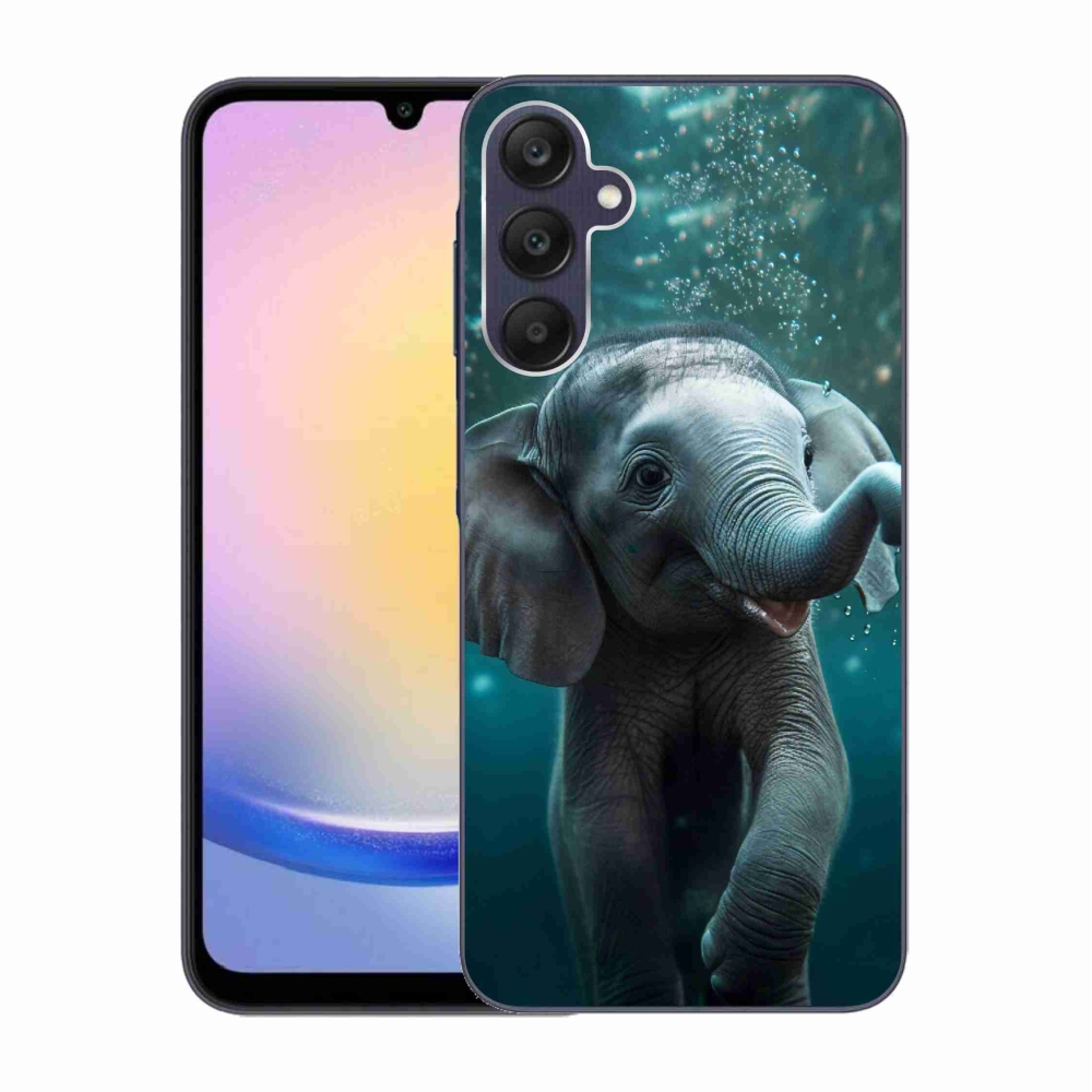 Gelový kryt mmCase na Samsung Galaxy A25 5G - slůně pod vodou