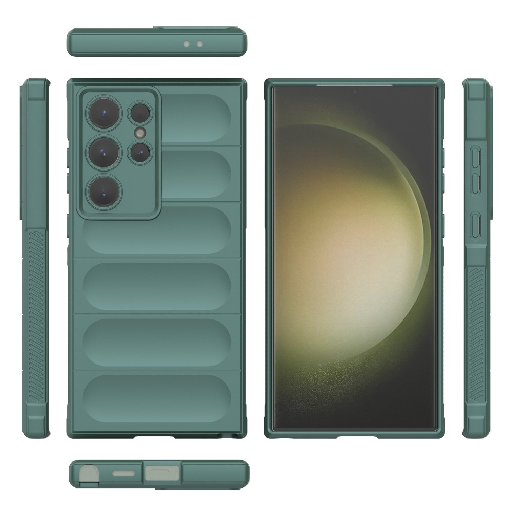 Rugg odolný gelový obal na Samsung Galaxy S24 Ultra - zelený