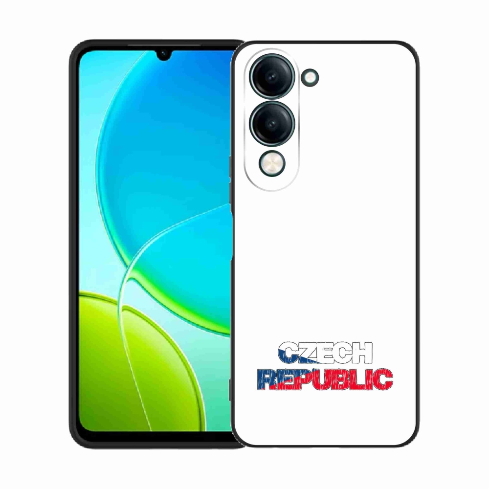 Gelový kryt mmCase na Vivo Y29s 5G - Czech Republic bílé pozadí