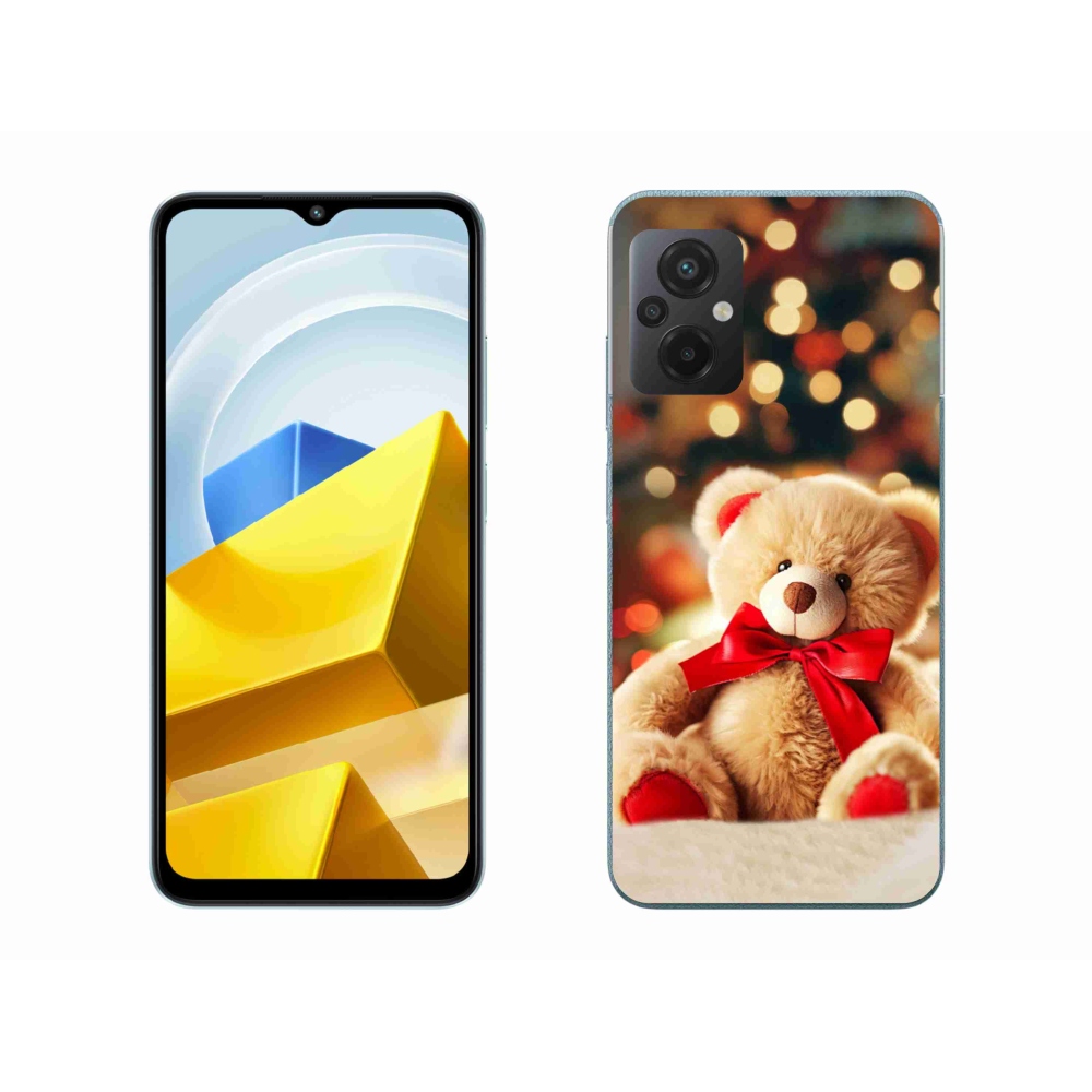 Gelový kryt mmCase na Xiaomi Poco M5 4G - plyšový medvídek