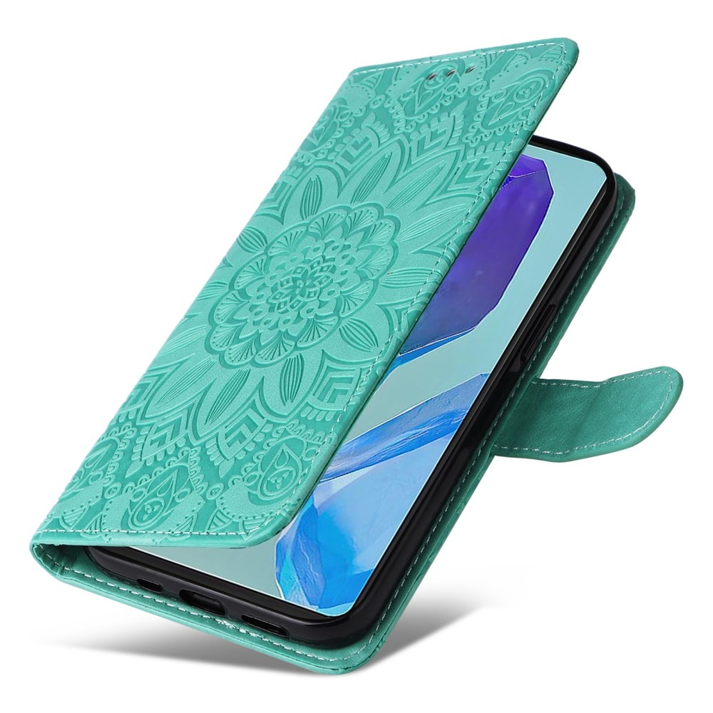 Sunflower knížkové pouzdro na Samsung Galaxy M55 5G - modrozelené