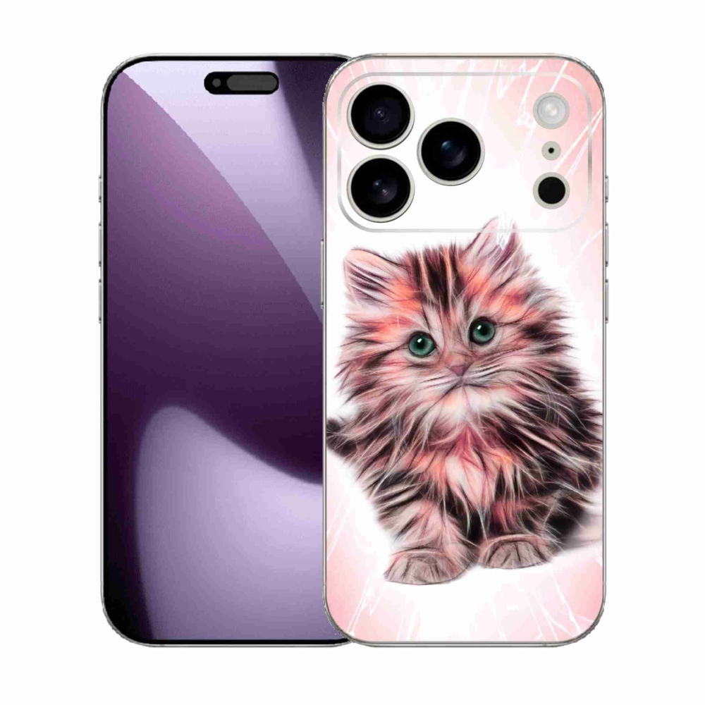 Gelový kryt mmCase na iPhone 17 Pro - roztomilé kotě
