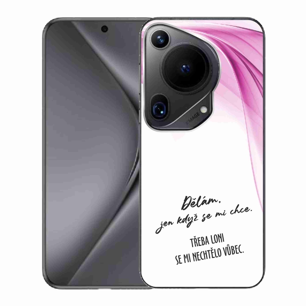Gelový kryt mmCase na Huawei Pura 70 Ultra - vtipný text 12 bílé pozadí