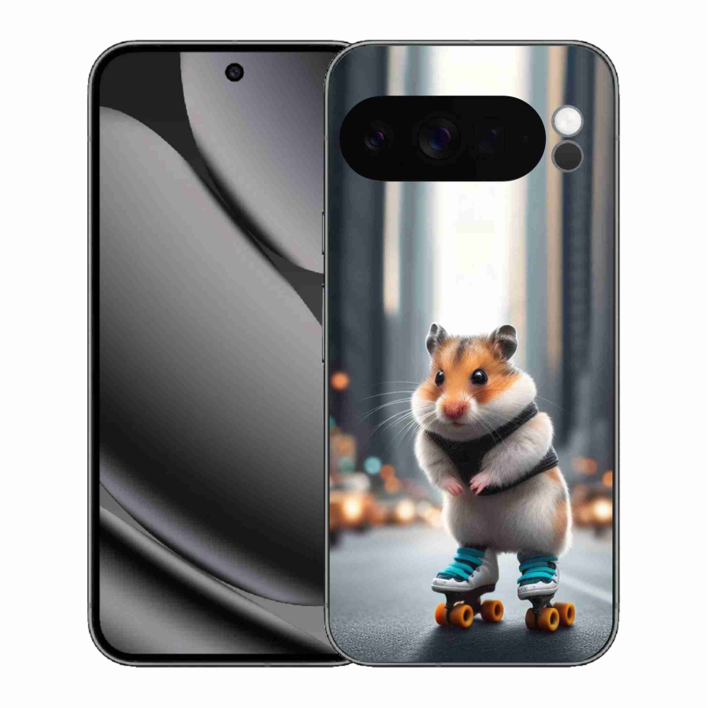 Gelový kryt mmCase na Google Pixel 10 Pro XL - křeček na bruslích