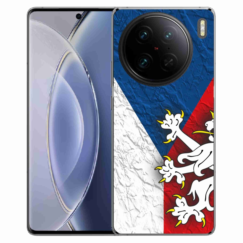 Gelový kryt mmCase na Vivo X90 Pro - česká vlajka 1