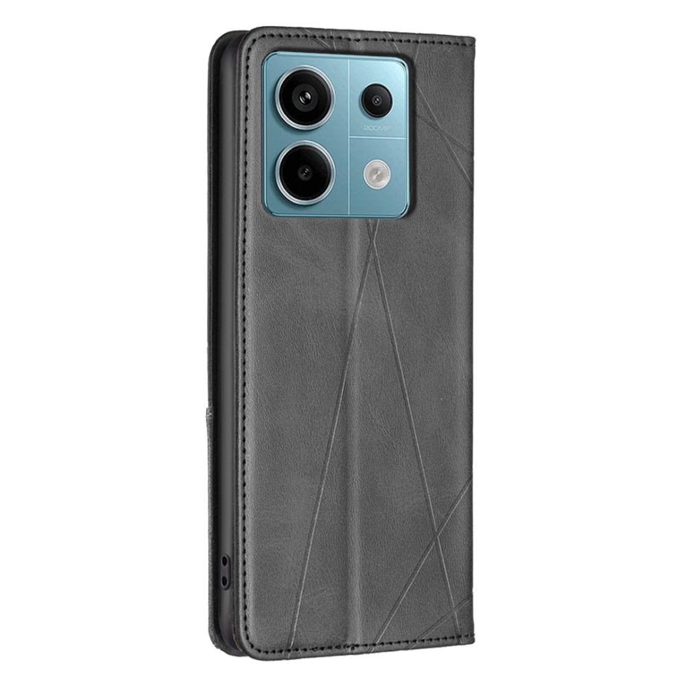 Triangle knížkové pouzdro na Xiaomi Redmi Note 13 Pro 4G/Poco M6 Pro - černé