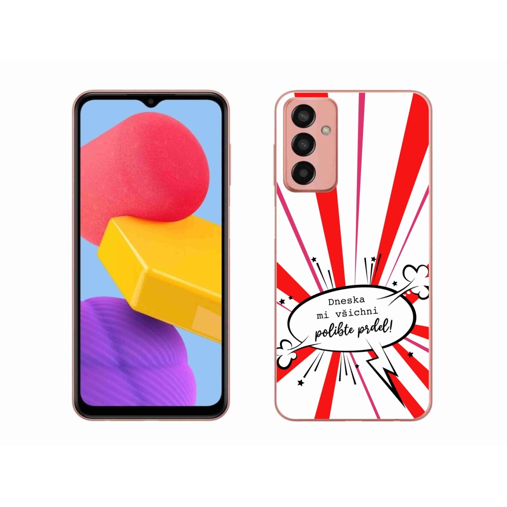 Gelový kryt mmCase na Samsung Galaxy M13 - vtipný text 15 bílé pozadí