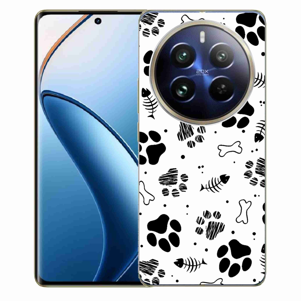 Gelový kryt mmCase na Realme 12 Pro 5G/12 Pro+ 5G - psí tlapky 1