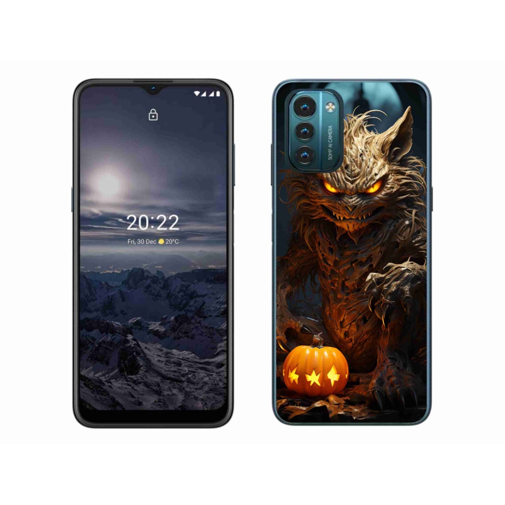 Gelový kryt mmCase na Nokia G11/G21 - halloweenská příšera