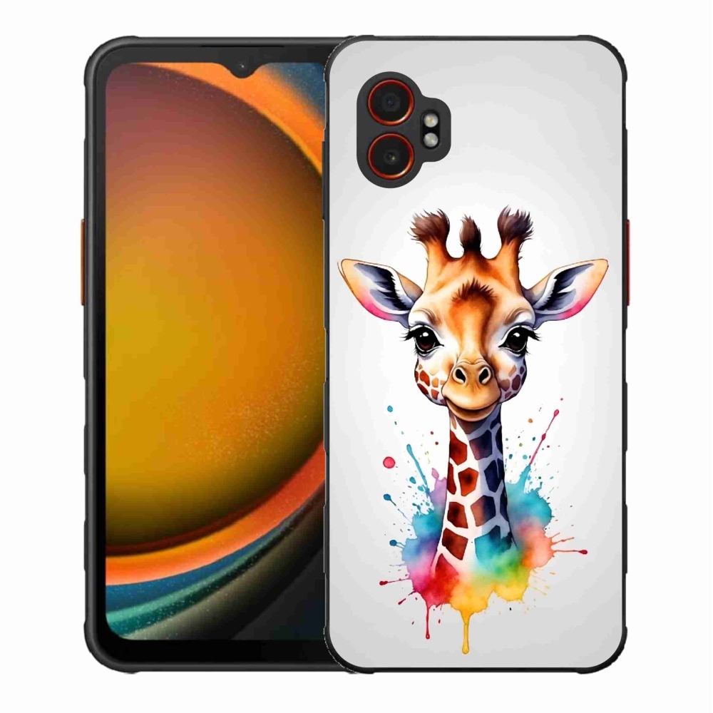 Gelový kryt mmCase na Samsung Galaxy Xcover 7 Pro - žirafa 1