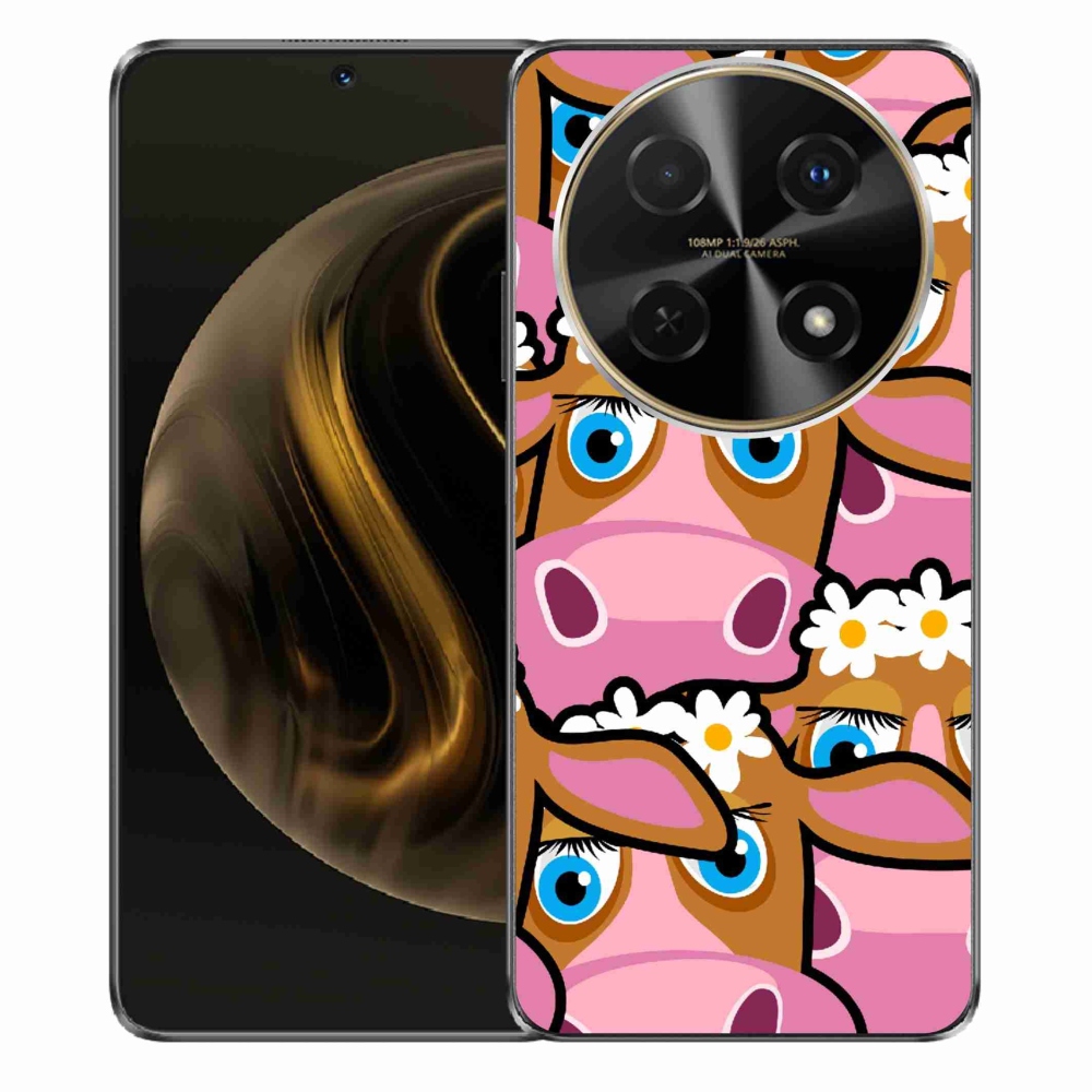 Gelový kryt mmCase na Huawei Nova 12i - kreslené kravičky