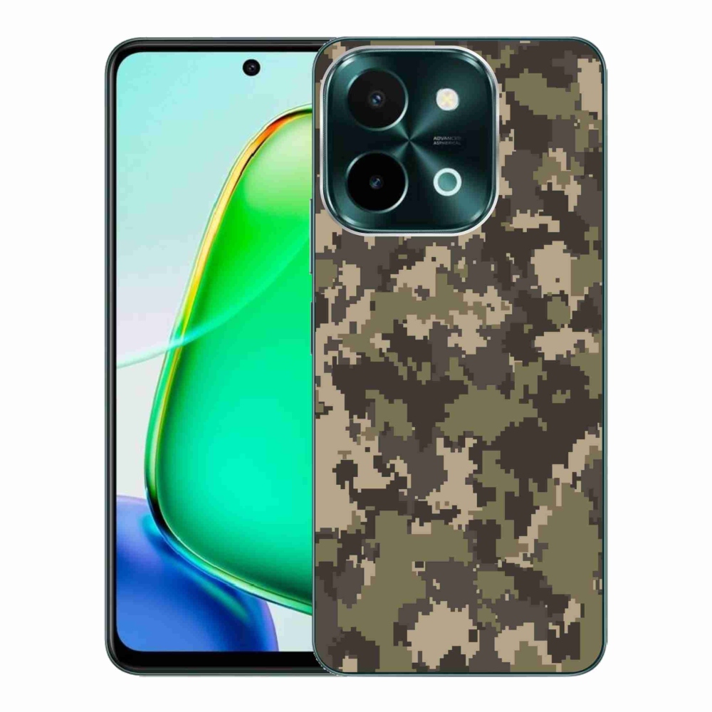 Gelový kryt mmCase na Vivo Y28 - maskáčový vzor 12