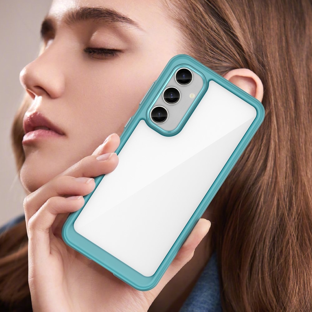 Gelový obal s pevnými zády na Samsung Galaxy S23 FE - světlemodrý
