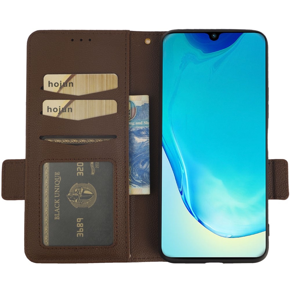 Wallet knížkové pouzdro na Vivo X80 Lite - hnědé