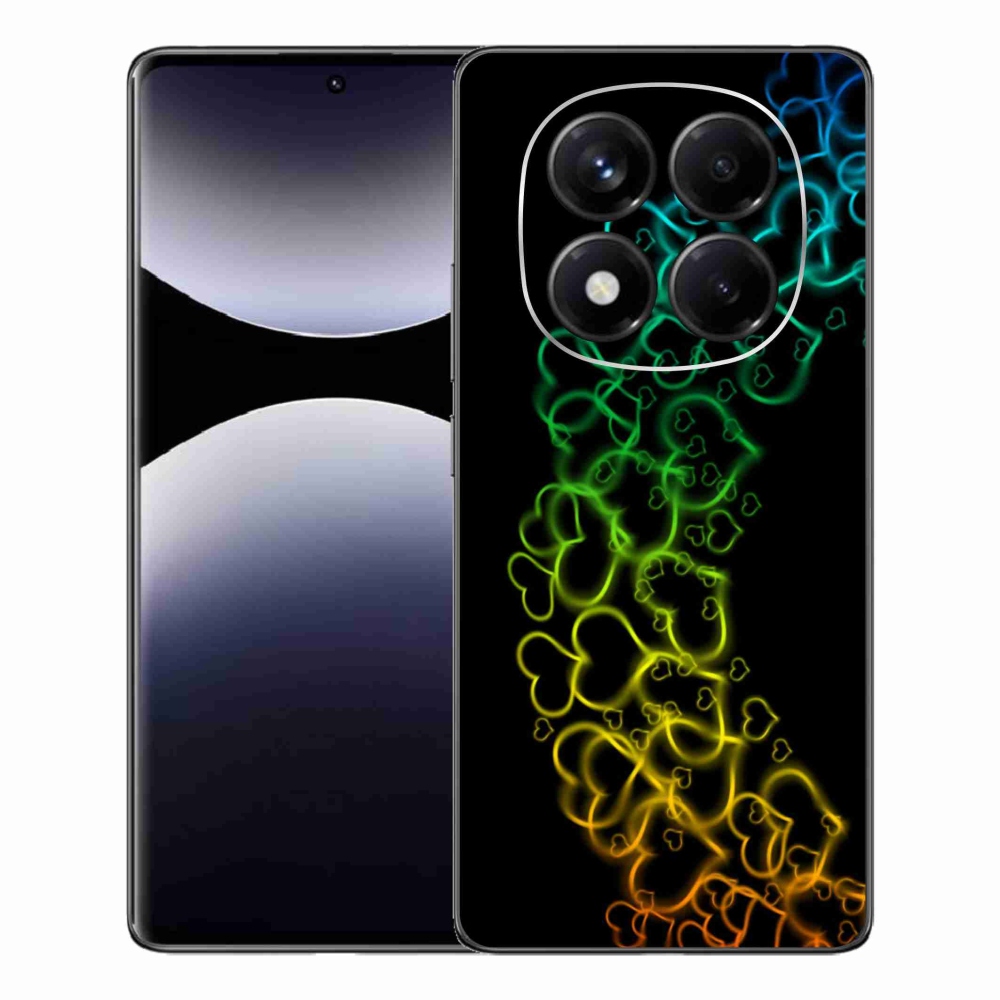 Gelový kryt mmCase na Xiaomi Redmi Note 14 Pro - barevná srdíčka