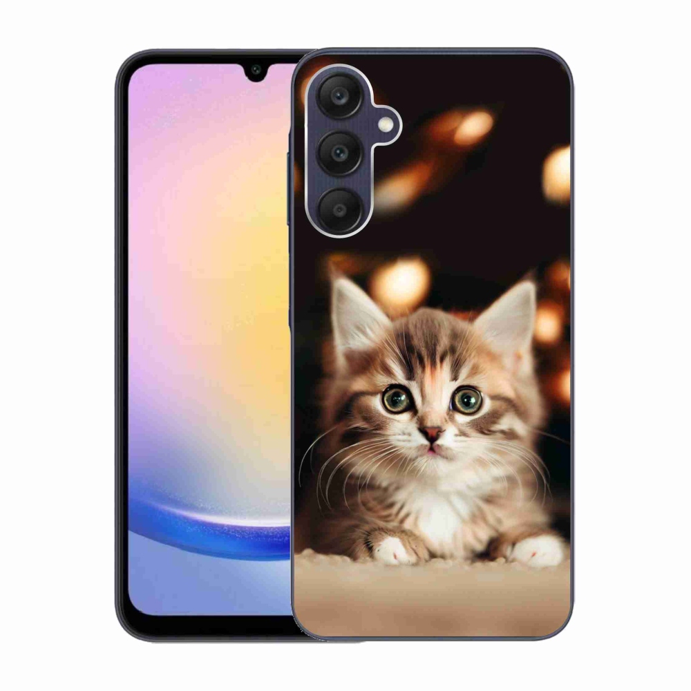 Gelový kryt mmCase na Samsung Galaxy A25 5G - roztomilé kotě 2