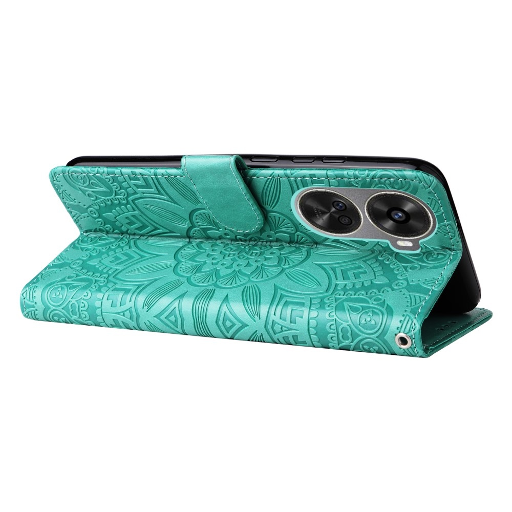 Sunflower knížkové pouzdro na Huawei Nova 12 SE - modrozelené
