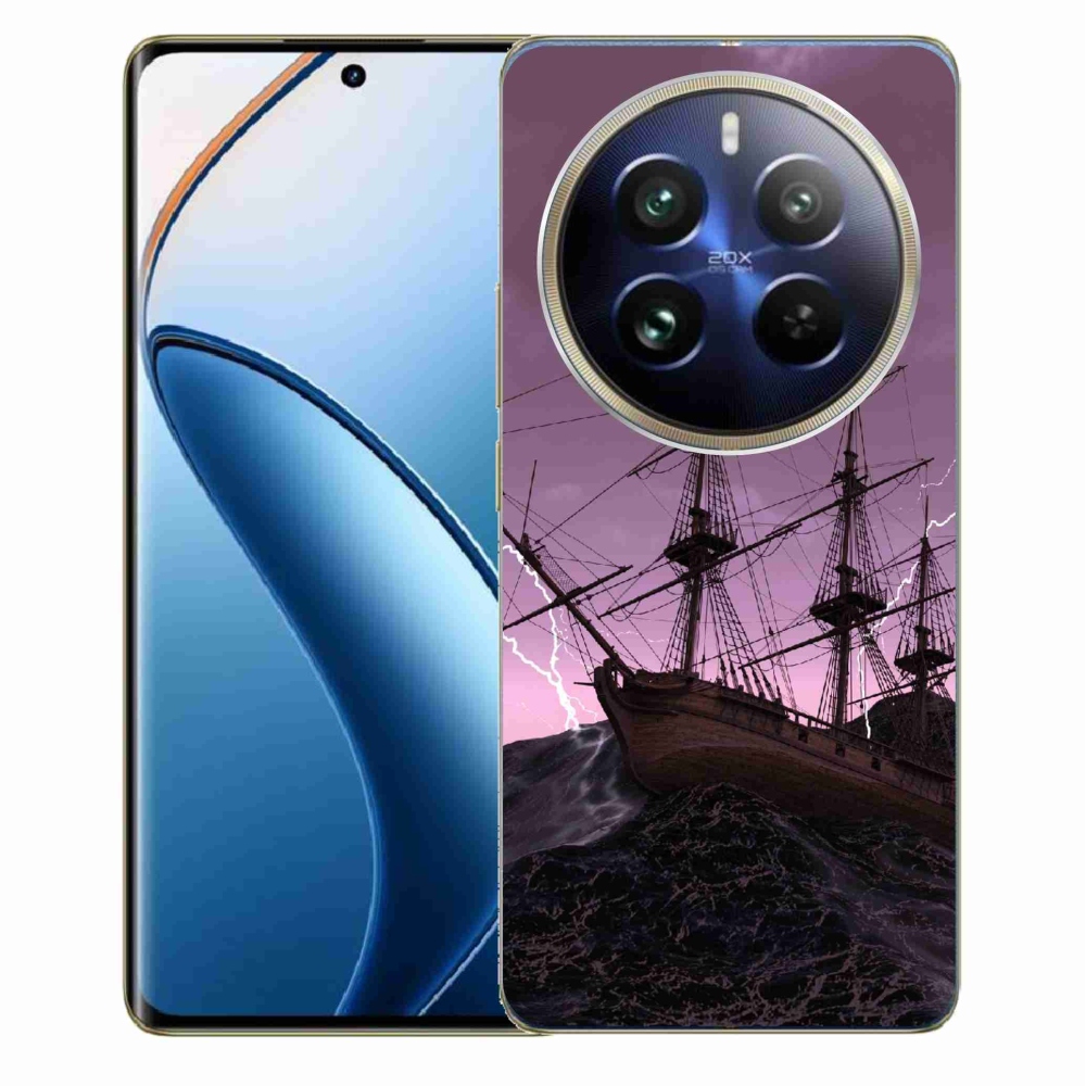 Gelový kryt mmCase na Realme 12 Pro 5G/12 Pro+ 5G - loď v bouři