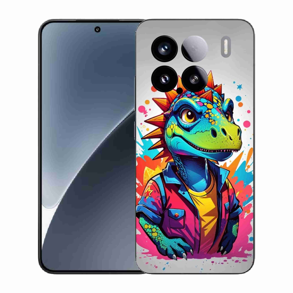 Gelový kryt mmCase na Xiaomi 15 - barevný dinosaurus