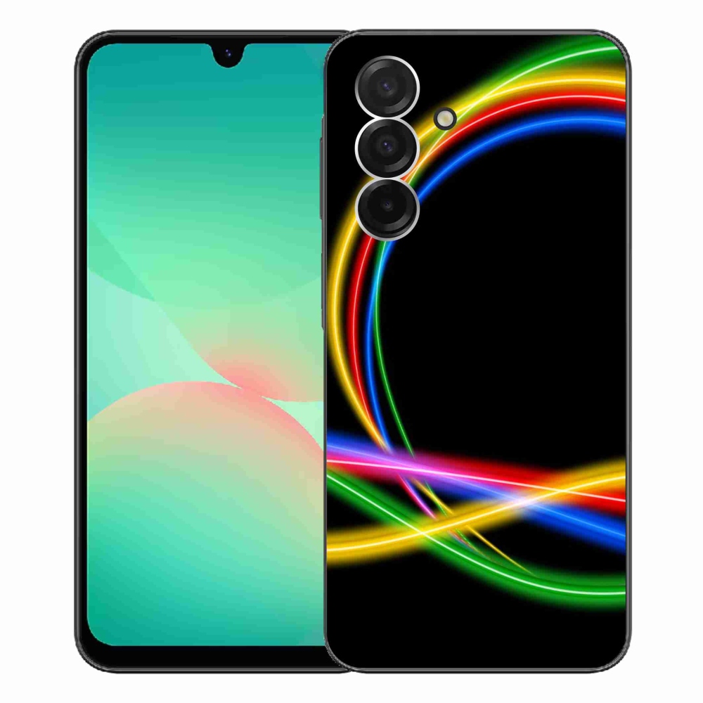 Gelový kryt mmCase na Samsung Galaxy A26 5G - neonové kruhy