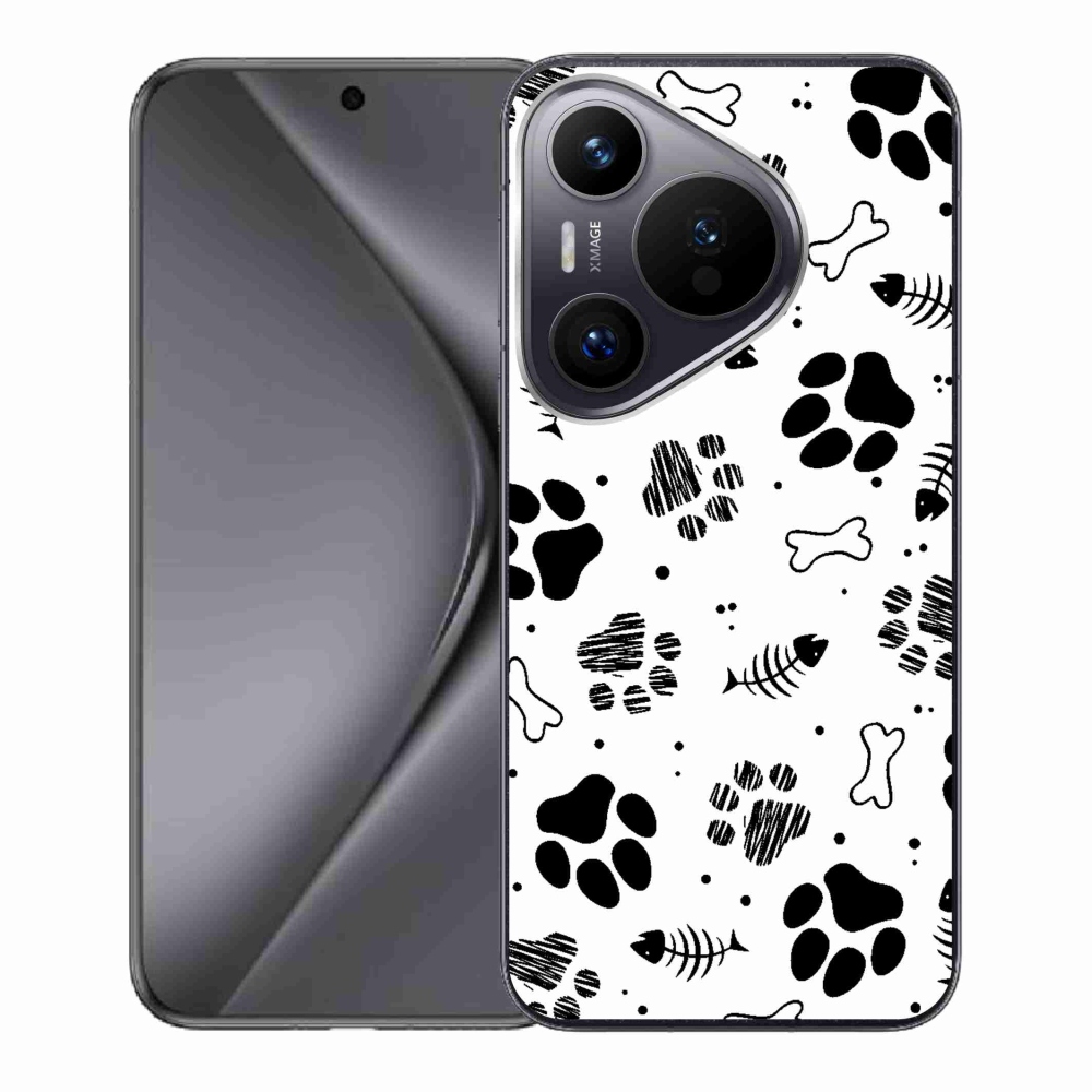 Gelový kryt mmCase na Huawei Pura 70 - psí tlapky 1