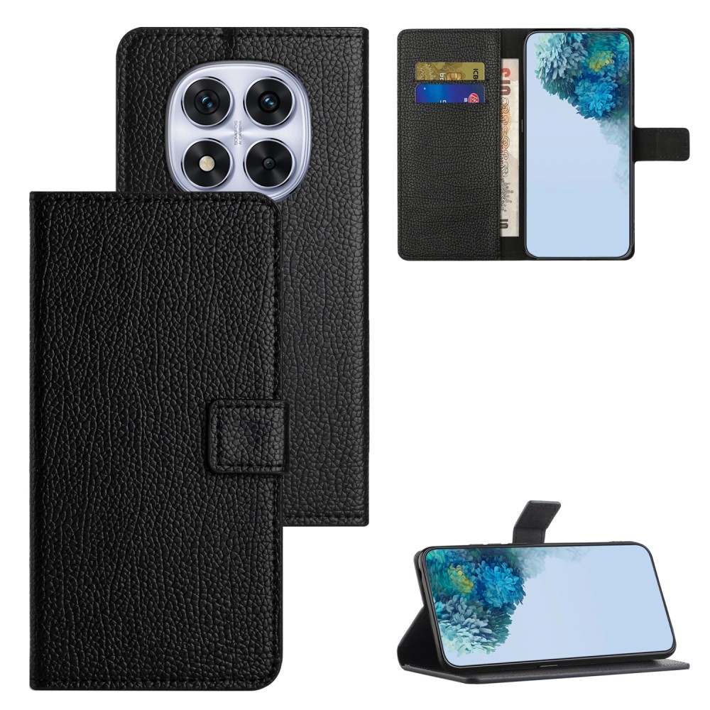 Litchie knížkové pouzdro na Xiaomi Redmi Note 14 Pro 5G/Poco X7 5G/Note 14 Pro+ 5G - černé