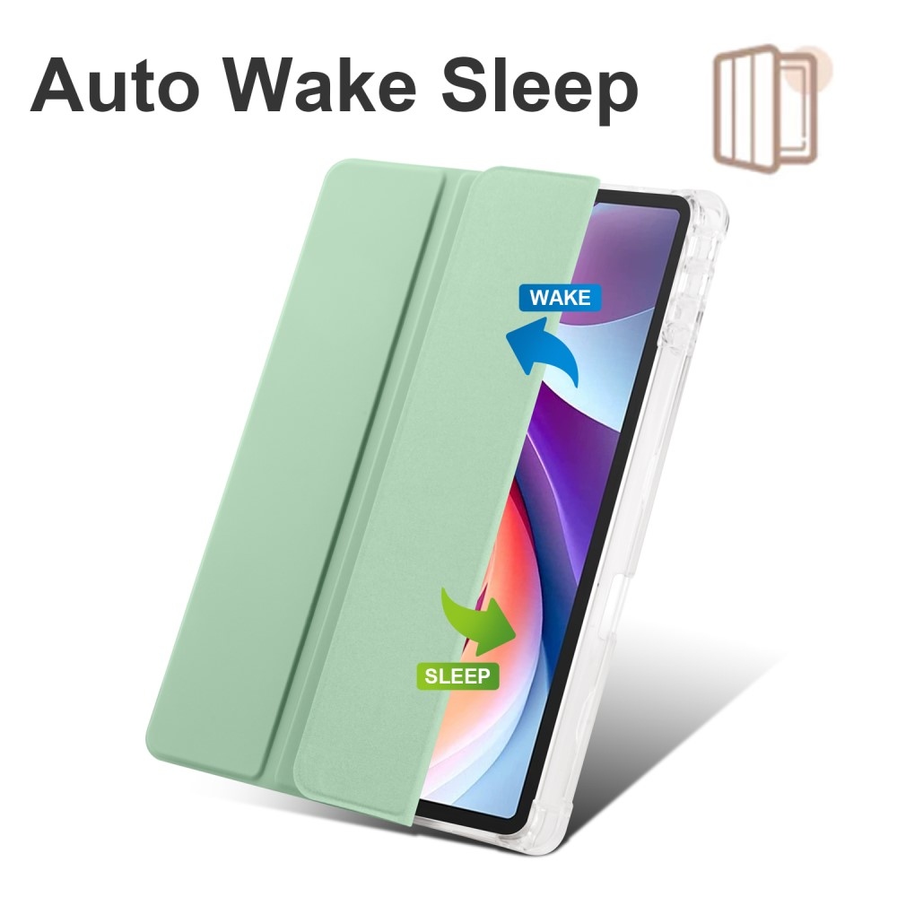 Case chytré zavírací pouzdro na Lenovo Tab M11/Tab K11 - zelené