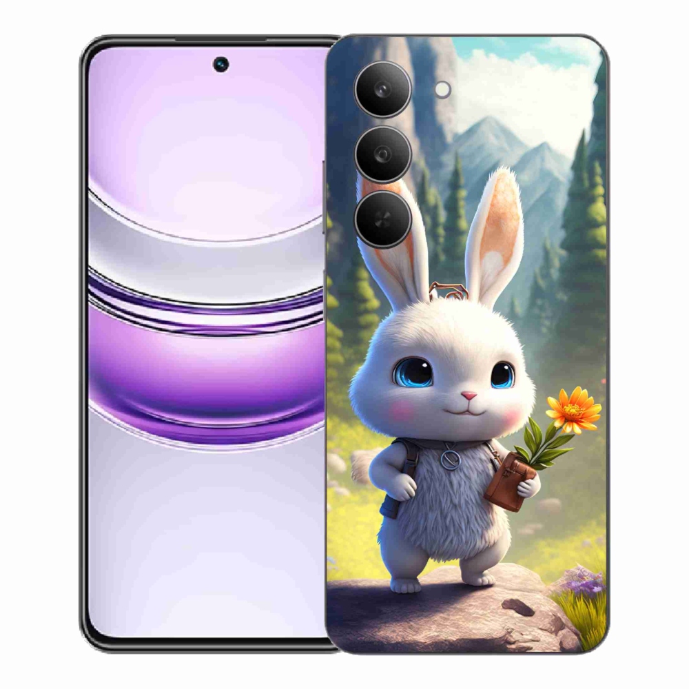 Gelový kryt mmCase na Realme 14x 5G - roztomilý králíček