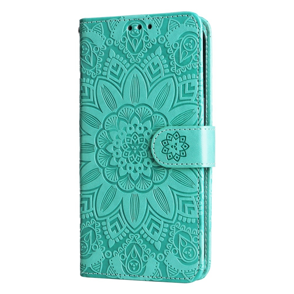 Sunflower knížkové pouzdro na Xiaomi Redmi Note 14S/Note 13 Pro 4G/Poco M6 Pro - modrozelené