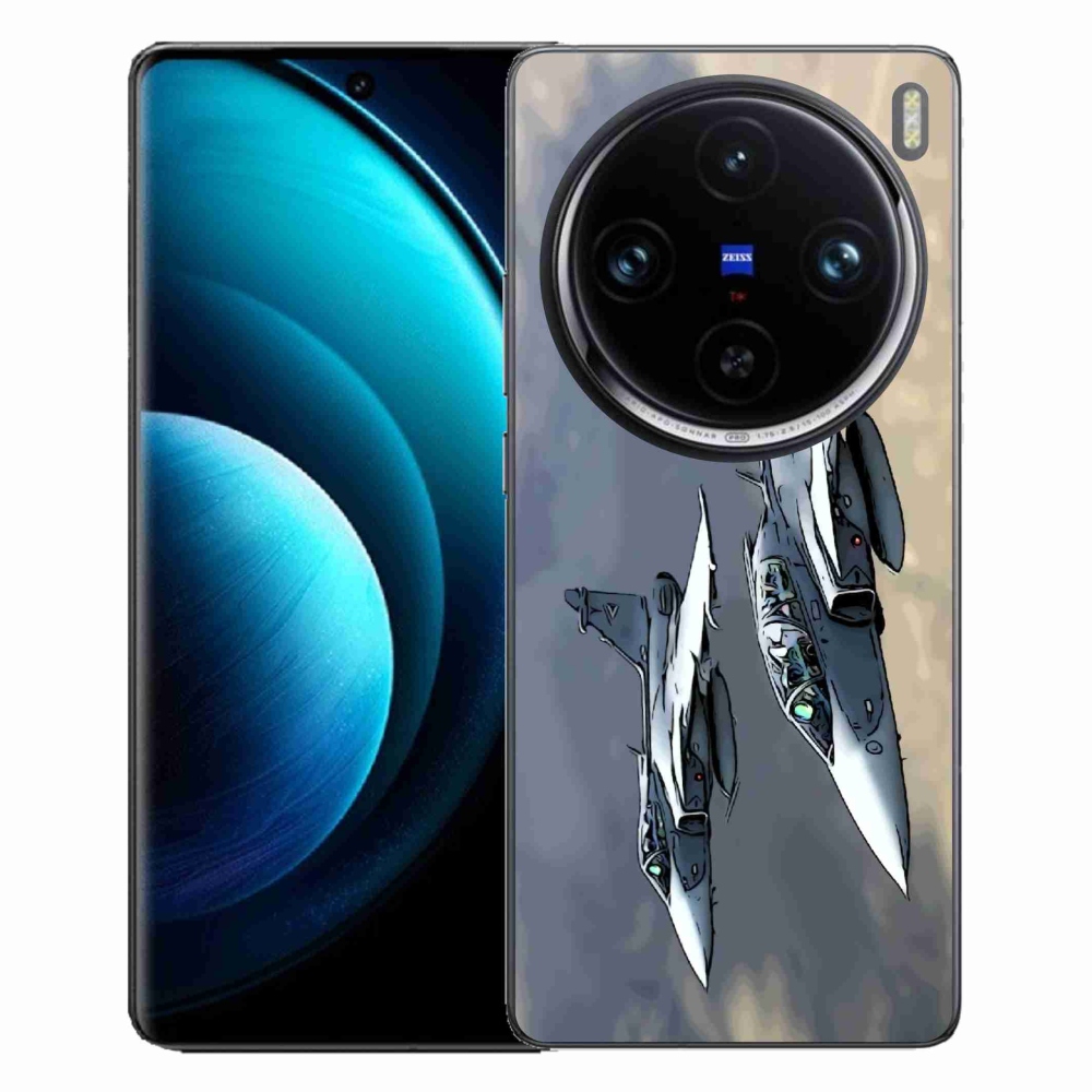 Gelový kryt mmCase na Vivo X100 Pro 5G - stíhačky