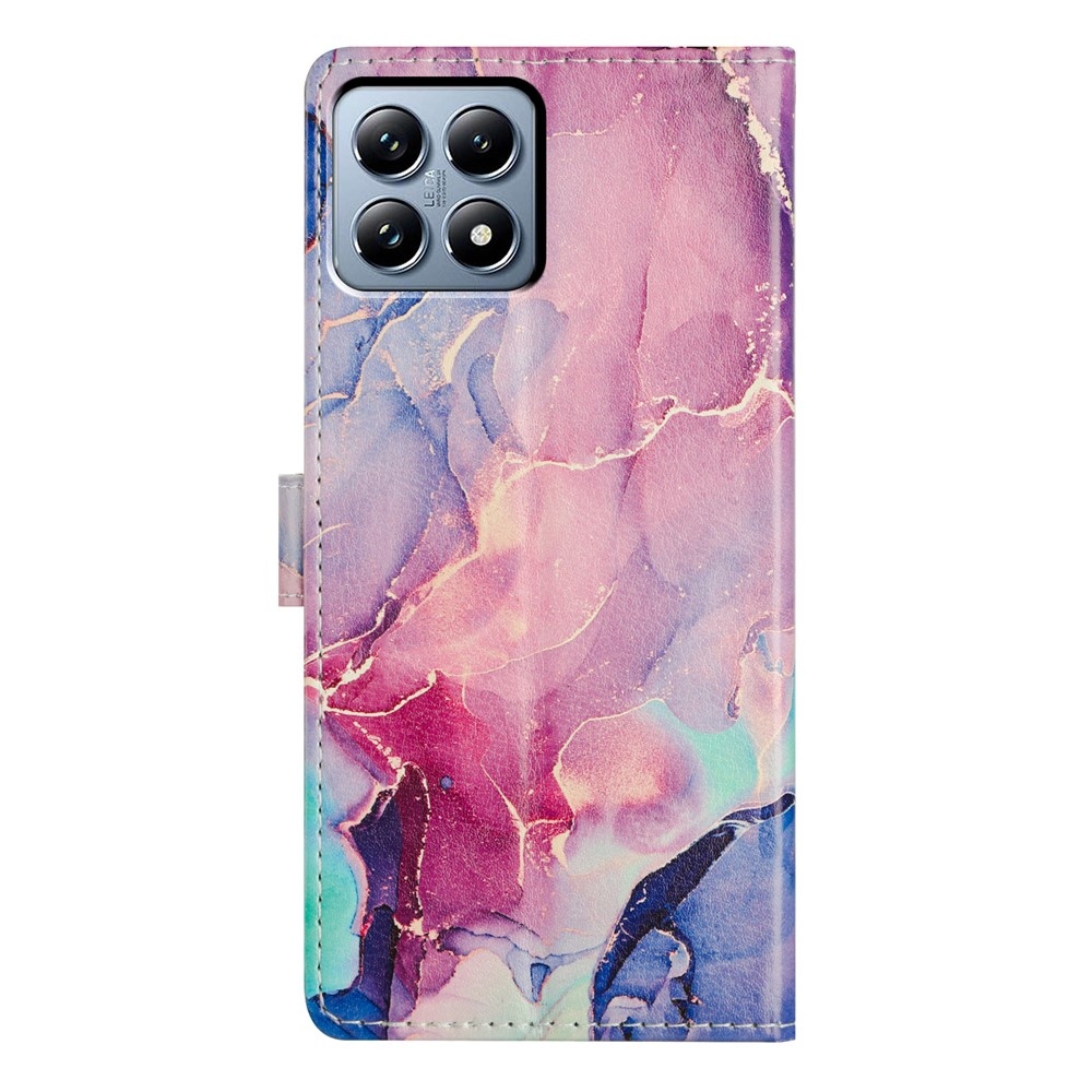 Secure knížkové pouzdro na Xiaomi 15T Pro - růžovozelený mramor