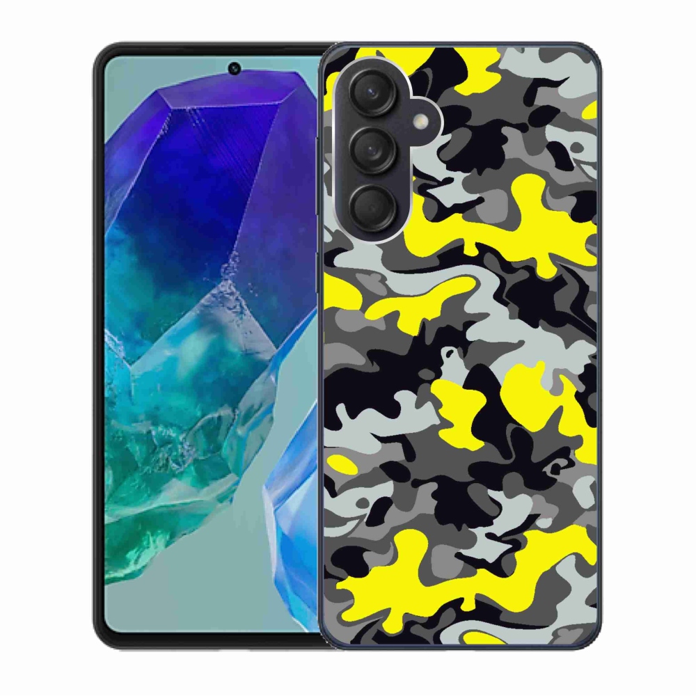 Gelový kryt mmCase na Samsung Galaxy M55 5G - maskáčový vzor 6