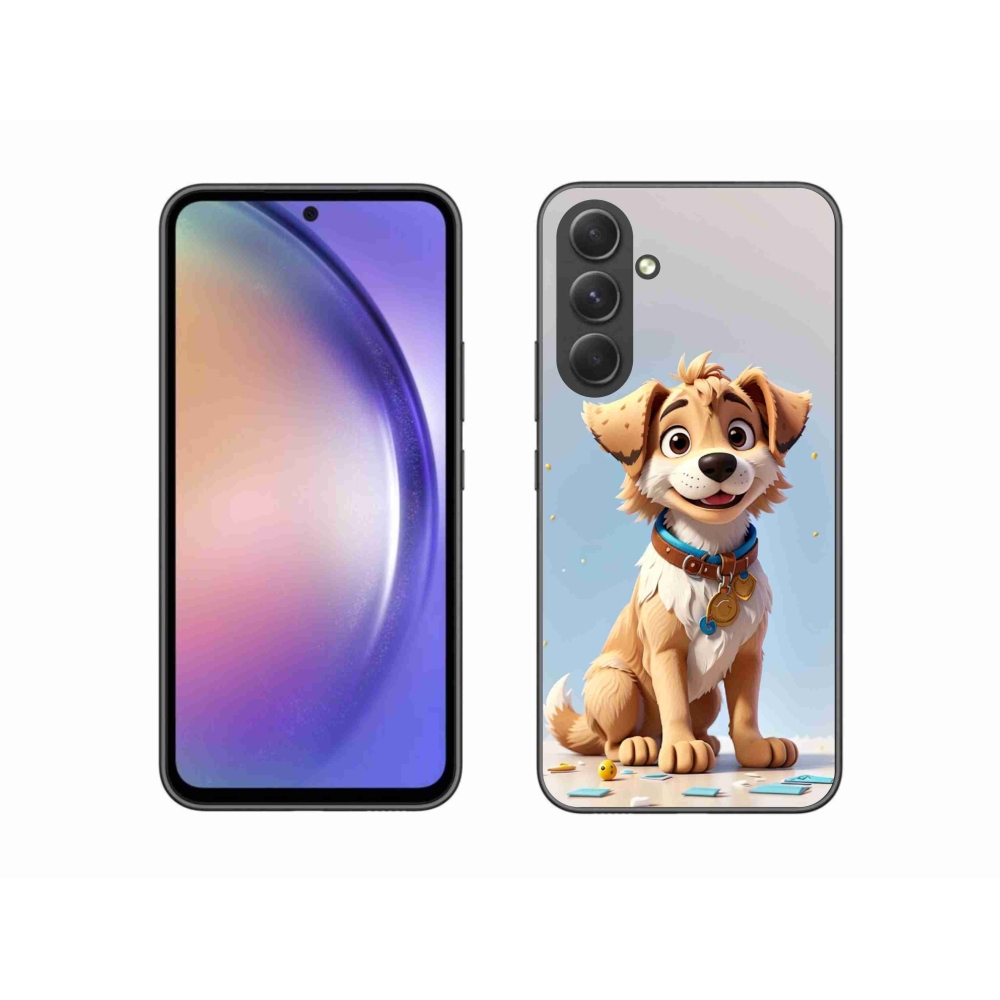 Gelový kryt mmCase na Samsung Galaxy A54 5G - kreslené štěně