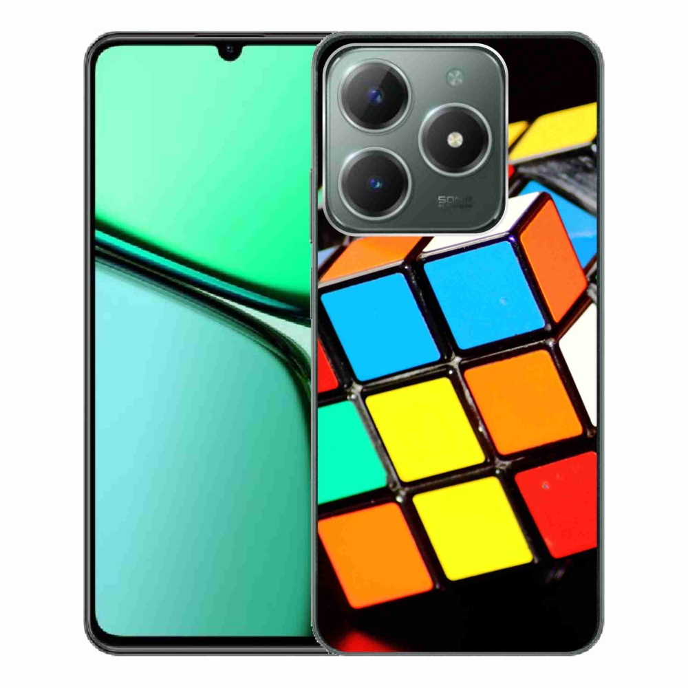 Gelový obal mmCase na Realme C61 - rubikova kostka