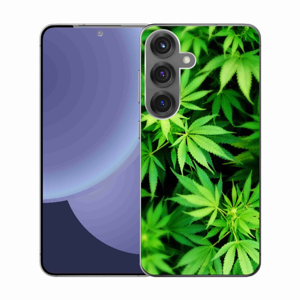 Gelový kryt mmCase na Samsung Galaxy S25 - konopí 3