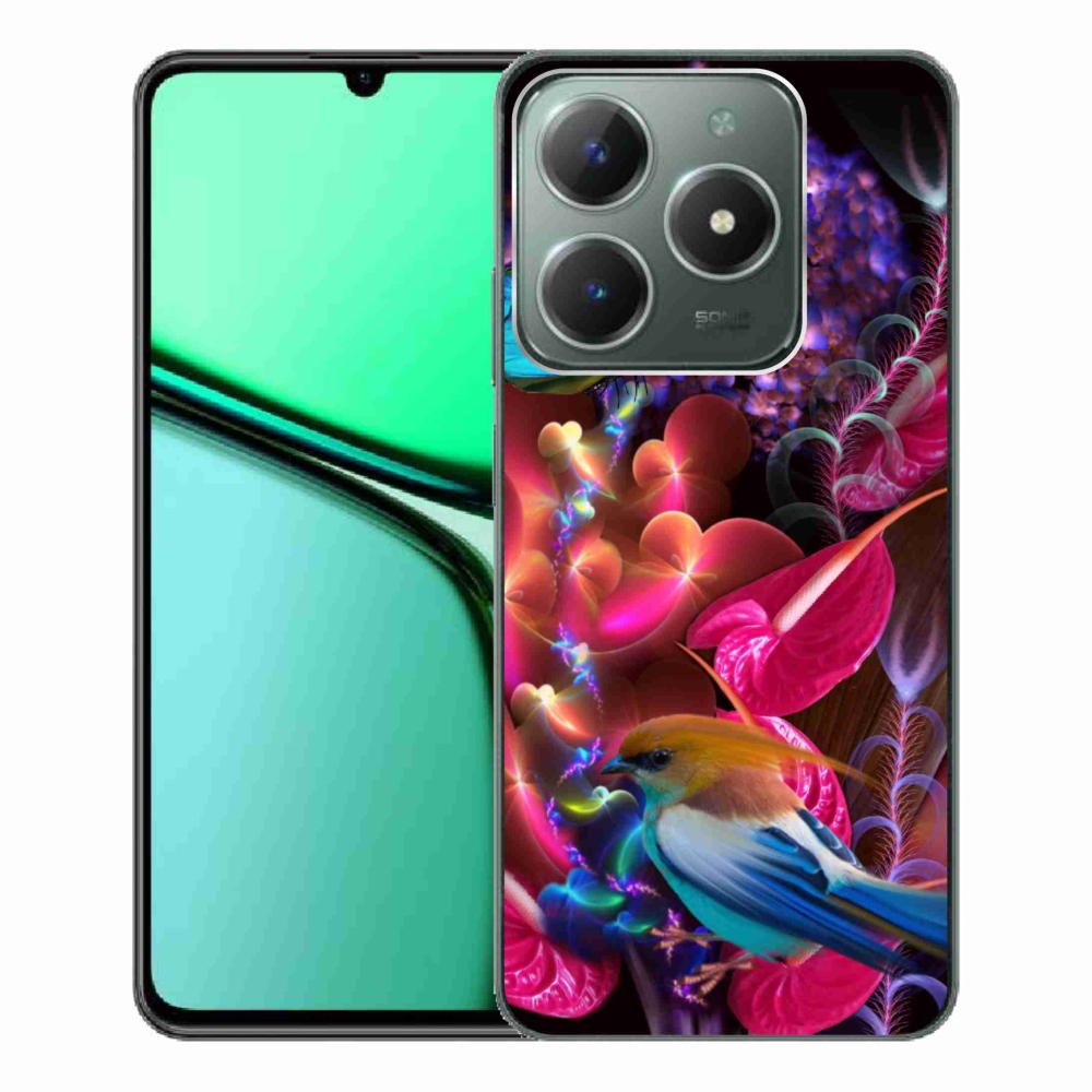 Gelový kryt mmCase na Realme C61 - barevné květiny