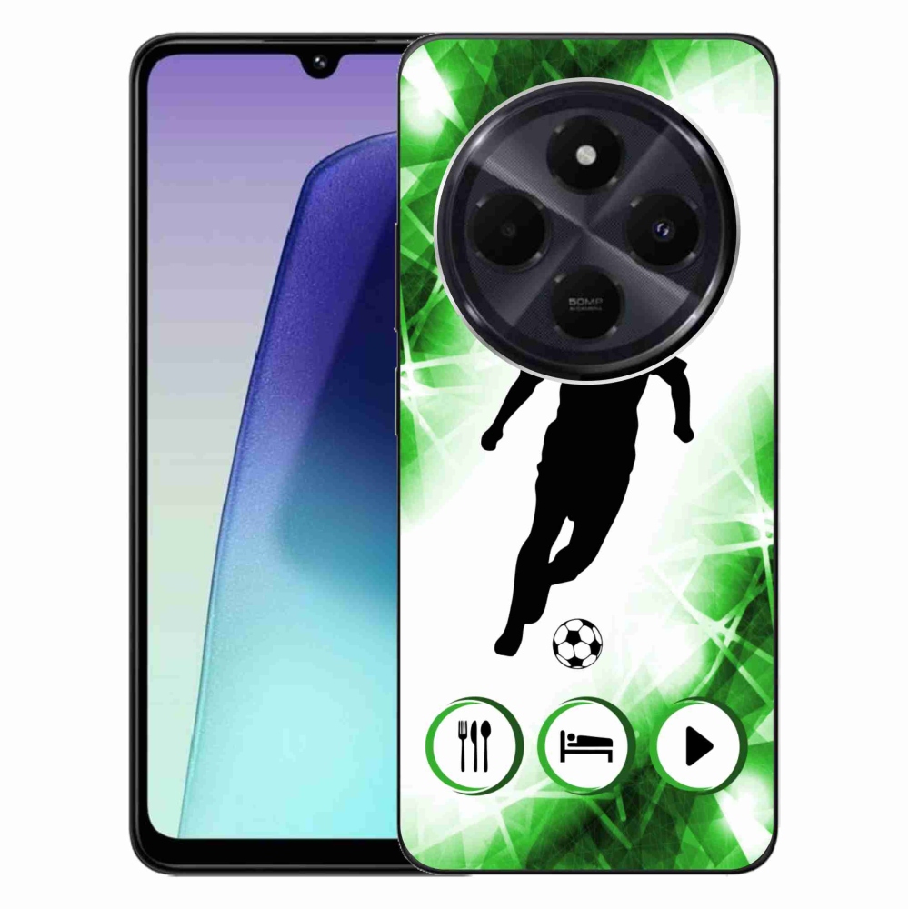 Gelový kryt mmCase na Xiaomi Redmi 14C/Poco C75 - fotbalista